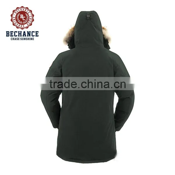 Wholesale Mens Amy Green Down & Feather Jacket With Fur photo-3