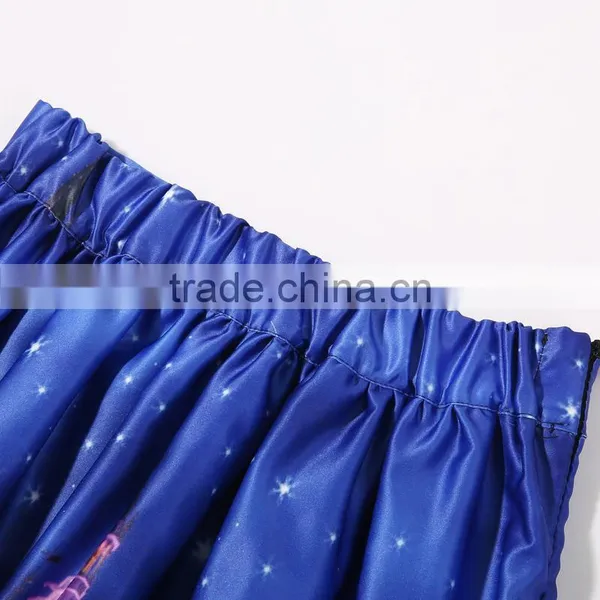 Walson Walson Instyles High Waist Tutu Skirts Women Vintage Fairy Tales Landscape Printed Ball Gown Midi Skirt photo-3