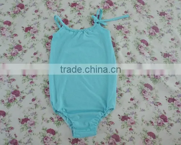 2016 Summer Hot Lovely Toddlers Swing Top Cotton Backless One-piece Strappy Halter Swimwear Comfortable Wholesale Swimwear photo-2