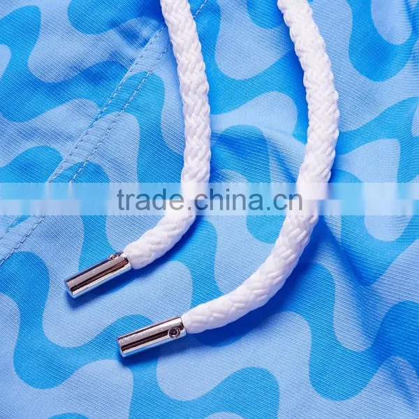 Custmize Your Own Design Drawstring Waistband Slim-fit Short-length Printed Men Swimming Short photo-3