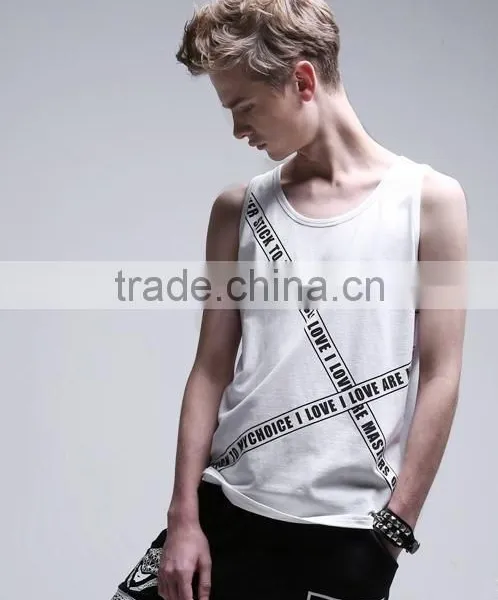 New Men's T-Shirt Tank Top In Gym Muscle Singlet Low Price Tank Top Mens Sports photo-3