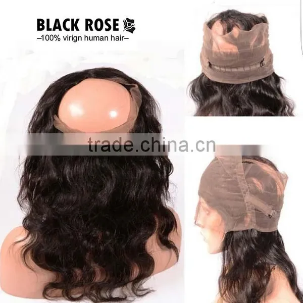 Peruvian Hair 360 Lace Frontal Closure With Lace Band photo-2