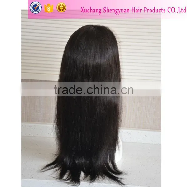 Factory Unprocessed Human Silky Straight 100 Brazilian Virgin Hair Full Lace Wigs With Baby Hair For Black Women photo-5