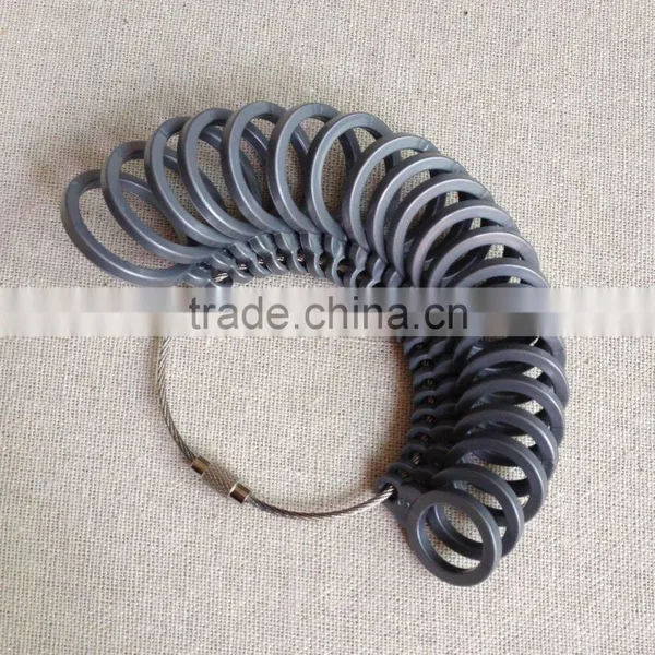 US Ring Sizes 3-13 Plastic Round Finger Gauge Sizers Plastic Ring Jewelers Measuring Tools US Ring Sizer Finger Gauge With Half photo-2
