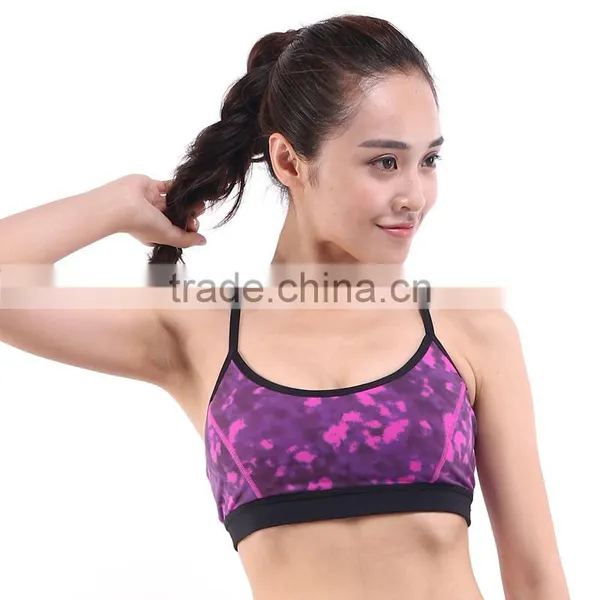Women's Workout Yoga Clothes Activewear Printed Sports Bras photo-4