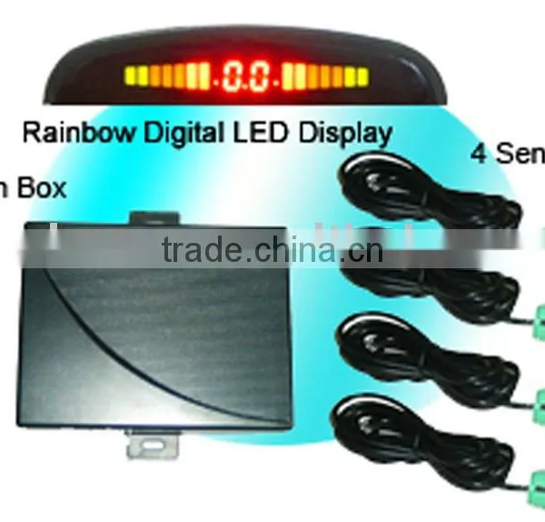 CE RoHS Passed Rainbow LED Display Car Reversing System