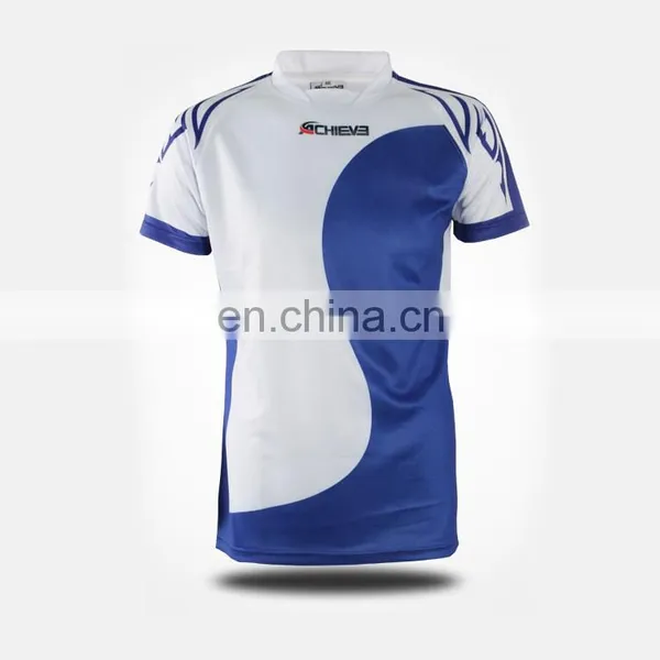 Custom Polyster Material College Rugby Jerseys , ( Shirts + Shorts + Sock ) photo-4