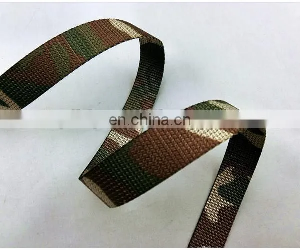 Customized 3/4'' Camouflage Ribbon Military Ribbon Polyester Webbing photo-4