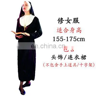 In Stock Sexy Priest and Nun Costume photo-3
