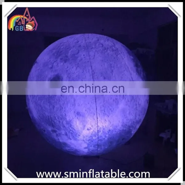 Giant Inflatable Led Lighting Moon Balloon, Inflatable Moon Model for Ornament, Exhibition. Event photo-2