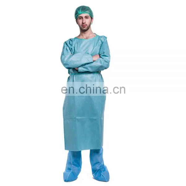 HQ Standard 45GSM Blue SMS Disposable Medical Surgical Gown Sterile photo-5