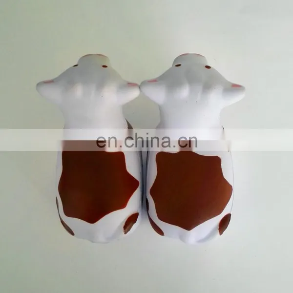 Hot Sale High Quality PU Stress Ball Cow Shape/PU Funny Cow Toy/customed PU Promotional Gift Cow photo-2