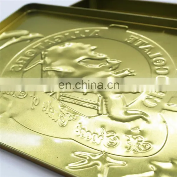 Embossed Empty Valentine Gift Chocolate Tin Box Packaging photo-5