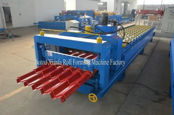 High-Class Single Layer Colored Glazed Tile Roof Plate Steel Rolling Equipment photo-2