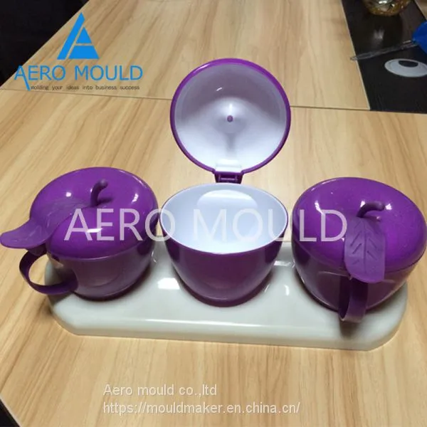 Hot Runner Valve Gate Plastic Spice Container Mould photo-2