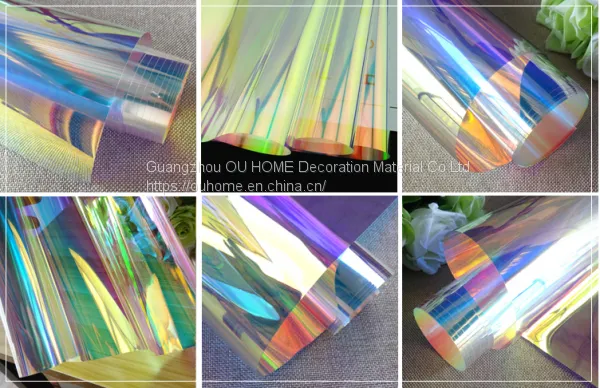 BT201 Colored Glass Film Discoloration Transparent Rainbow Film photo-3