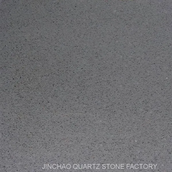 Artificial dark grey color quartz stone