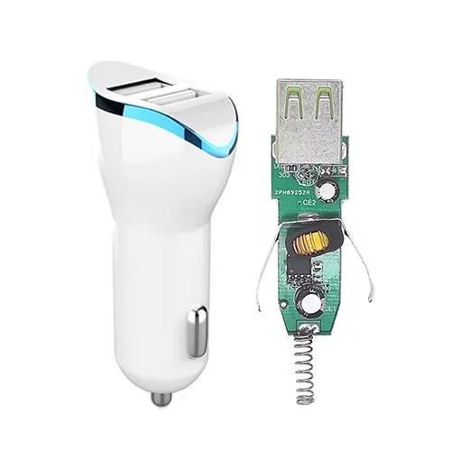 Tiensun PCBA 2.4A Dual Port Car Charger Xiaomi Samsung Huawei