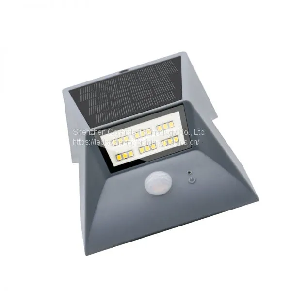 PIR Motion Sensor Waterproof Ip65 Three Working Modes Led Solar Wall Light photo-3