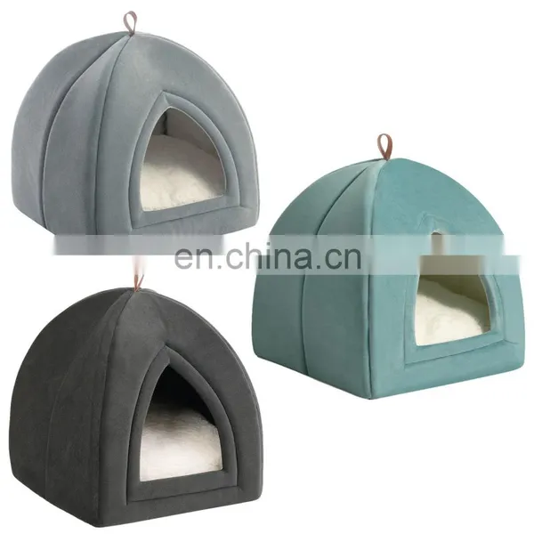 Pet Supplies Smart Design Unique Multi Functional Portable Travel Felt Cat Bed photo-2