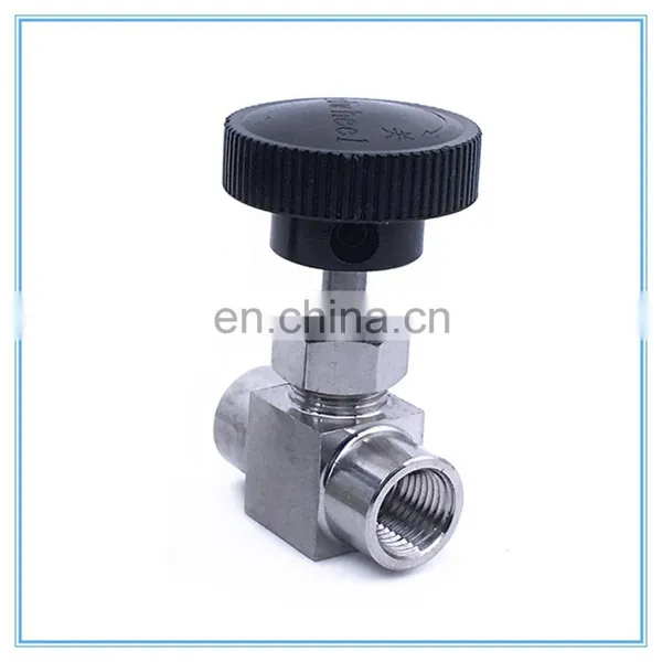 1/8" 1/4" 3/8" 1/2" BSP Equal Female Thread SS 304 Stainless Steel Flow Control Shut off Needle Valve photo-5