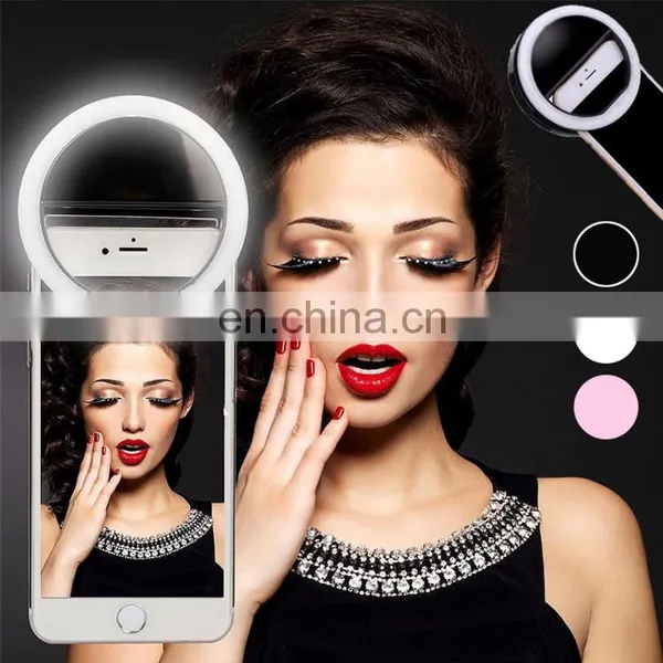 Rechargeable Dimmable Ring Light Clip Beauty Female Selfie Led Light Anillo de Luz Para Selfies for Mobile Phone photo-7