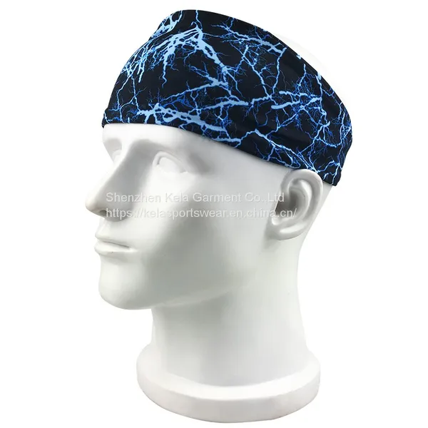 Sports Headbands for Men, Workout Accessories, Sweat Band, Sweat Wicking Head Band Sweatbands for Running Gym Training Tennis Basketball Football, Unisex Hairband photo-5