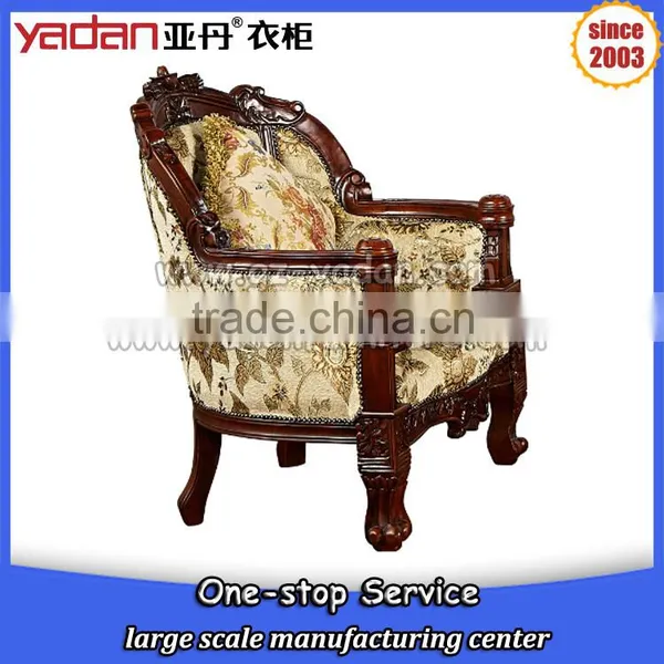 Solid Wood Carved Living Room Sofa Set, Arab Sofa, Dubai Sofa Furniture photo-4
