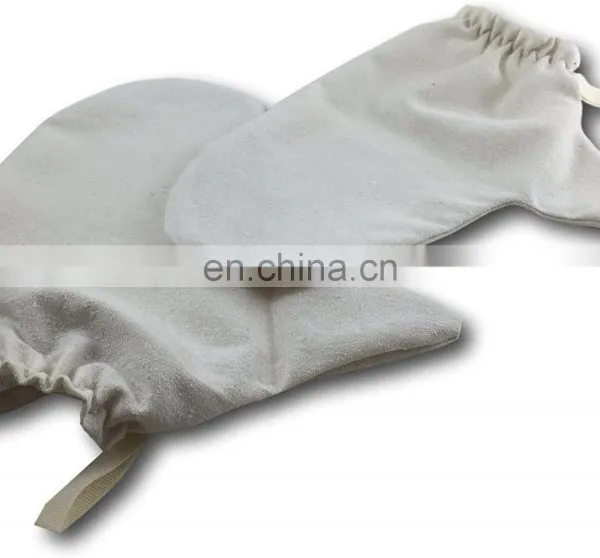 100% Silk Glove Mitten, Garshana Glove, Ayuervedic Dry Massage Glove photo-5