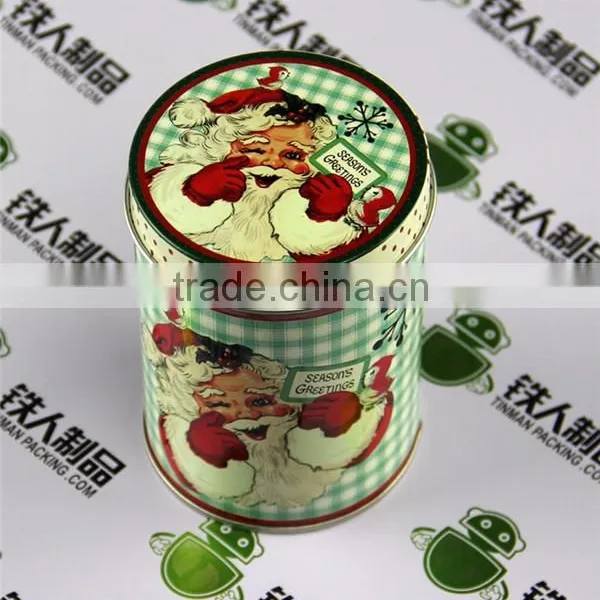 Round Tin Case Decorative Christmas Gift Boxes photo-2