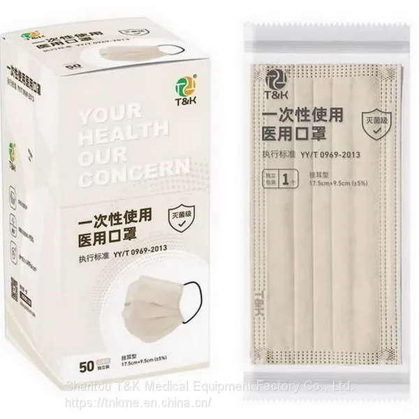 3 Ply Type I Medical Disposable Mask (Morandi Grey) CE Marked and Meets the Requirements of EN14683:2019 Type I photo-2