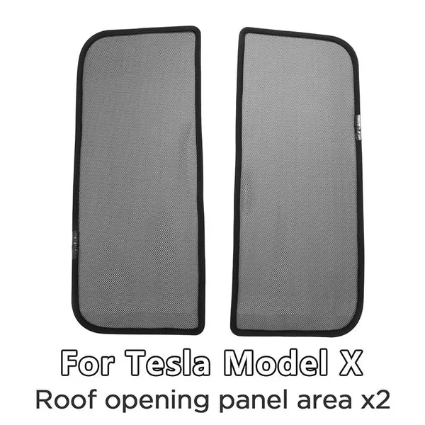 Tesla Model X Glass Sunshade Car Skylight Blind Shading Net Tesla Model S Front Glass Roof Sunshade photo-2