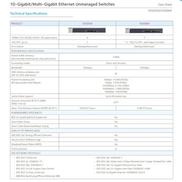 Netgear Netgear XS505MXS508M Multi-gigabit Five-speed Switch Non-network Management Compatibility photo-5