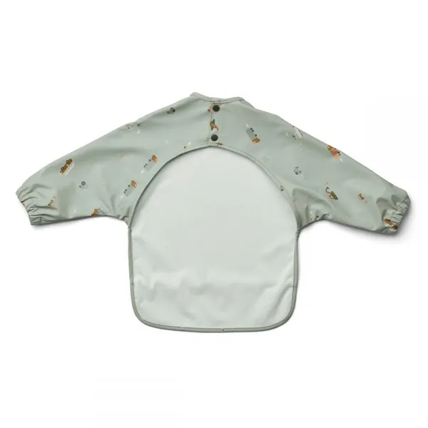 Wholesale Waterproof PU Leather Bibs for Baby Newborns Infants Toddlers Set photo-2
