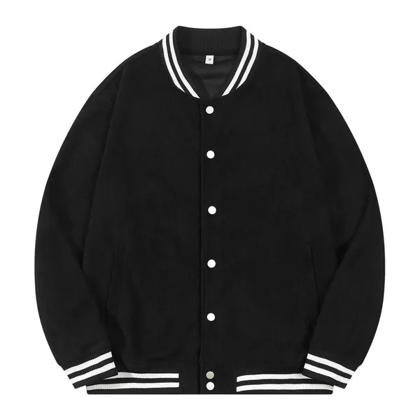 Corduroy Fashion Color Casual Sports Windproof Men's Long Sleeves Loose Jacket photo-2