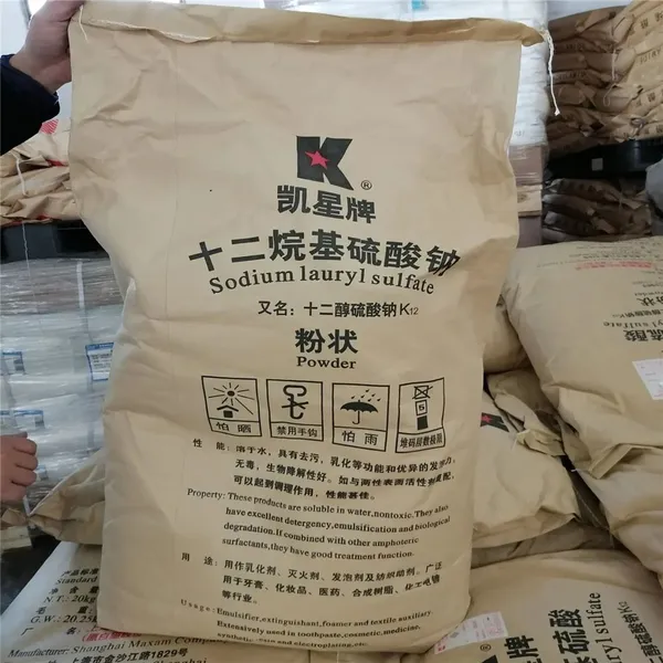 Daily Detergent Chemicals Sodium Lauryl/Dodecyl Sulphate SLS K12 Powder/Needle for Dishwashing/Soap/Shampoo/Detergent Price