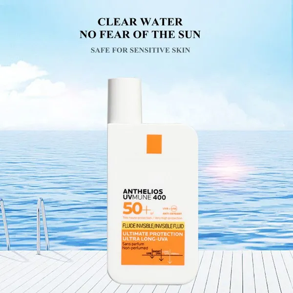 Ultra Smooth Anthelios Sunscreen Lotion SPF 50 Water Resistant 80 Minutes Light Colored Finish No White Cast photo-2