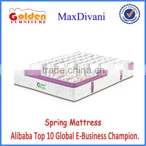 High Quality Bonnel Spring Mattress With Memory Foam Pillowtop GZ2015-2#