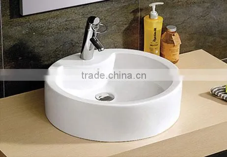Made in China Ceramic Bathroom Counter Top Round Sink photo-3