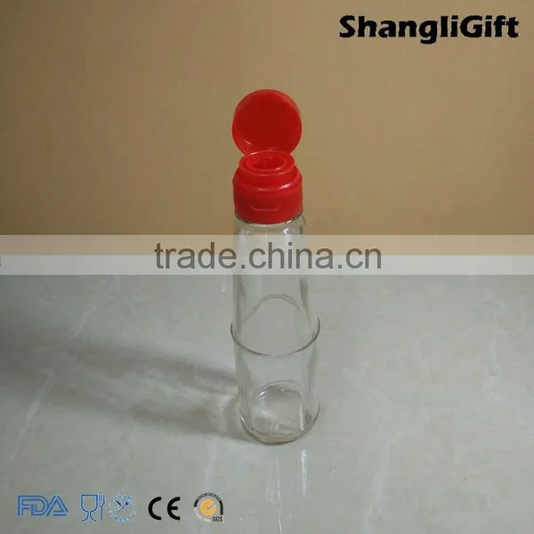 120ml Soy Bean Sauce Glass Bottle With Flip Top Lid photo-3