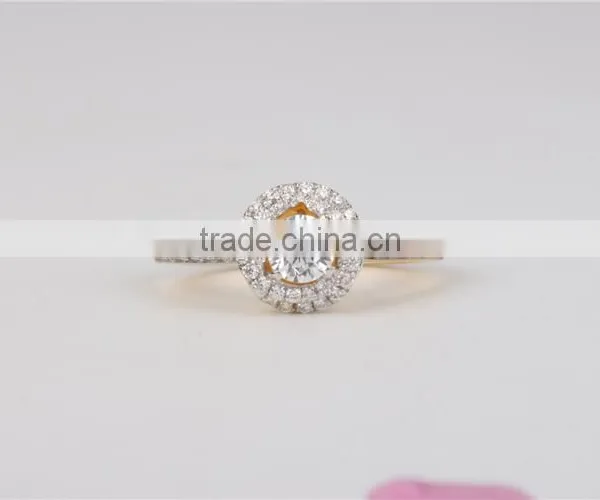925 Sterling Silver Cubic Zircon Silver Ring Design Wholesale Wedding Ring photo-2