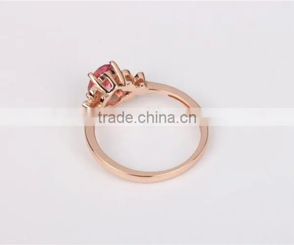 Wholesale 14k Rose Gold Ring Jewelry Alphabet Tourmaline Ring 2016 photo-5