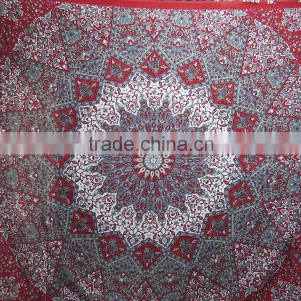 Indian Hippie Mandala Round Tapestry Printed Bedcover Hanging Boho Throw photo-3