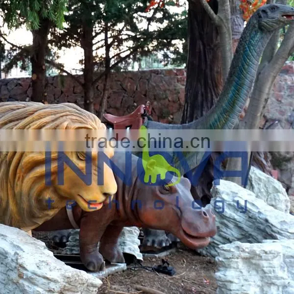 Outdoor Park Playground the Best Dinosaur Ride Animatronic Dinosaur