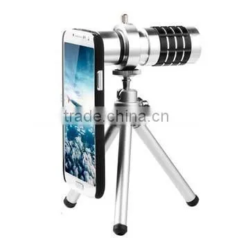 For Iphone 5 /Samsung S4 Camera Lenses 12x Telephoto Lens Long Focal Lens With Tripod.