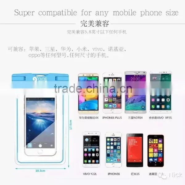 High Quality Fluorescence Waterproof Bag Underwater Pouch Dirt-Proof Durable Case For IPhone SE/6/6S/6 Plus For Samsung TB-0312 photo-3