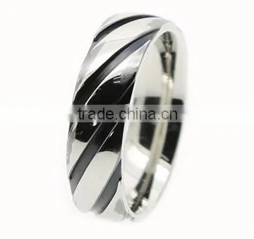 Stainless Steel Engraved Men's Rings SR-5096