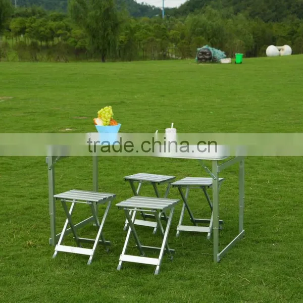 4 Seat Aluminium Outdoor Furnitue Leisure Picnic Table Camping Table Quality Choice