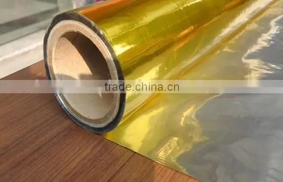 China Wholesale Gold Coated Metallized Pet Film