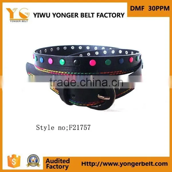 New Style Ladies Elastic Dressy Belt With Rhinestone photo-2